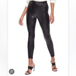 Faux leather Lipsy skinny high rise woman legging size 4